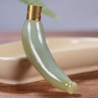 西域和田玉烟嘴手把件 男款把玩 送礼香薰玉石烟斗父亲节玉器20克